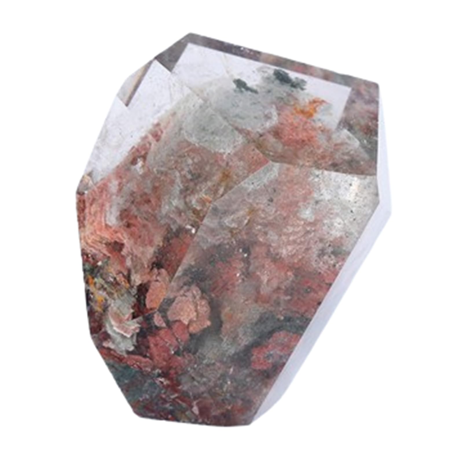 Quartz fantôme arc-en-ciel brut pour lithothérapie et décoration