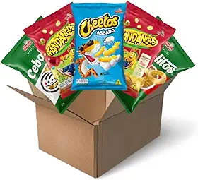 Kit 30 Salgadinhos Sortidos Cheetos Fandangos e Cebolitos 23g