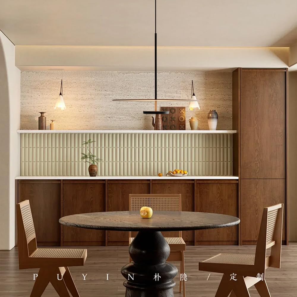 19.7'' Flying Saucer Pendant Light UFO Black Nordic MCM Mid Century Pendant Light Scandinavian Style Modern Minimalist Hanging Light Fixture for Dining Room Bedroom Kitchen Island Living Room