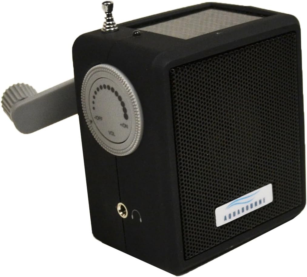 Wind up & Solar Radio AM/FM/WB - Splashproof use anywhere!