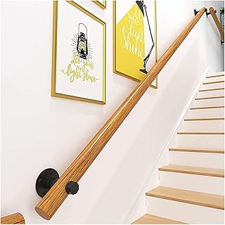 1ft-10ft Wall Handrail for Stairs, Safety Support Pole for Families, Garden Deck Railing, Attic Handrail, Wall-Mounted Stair Safety (Size: 1ft/30cm)