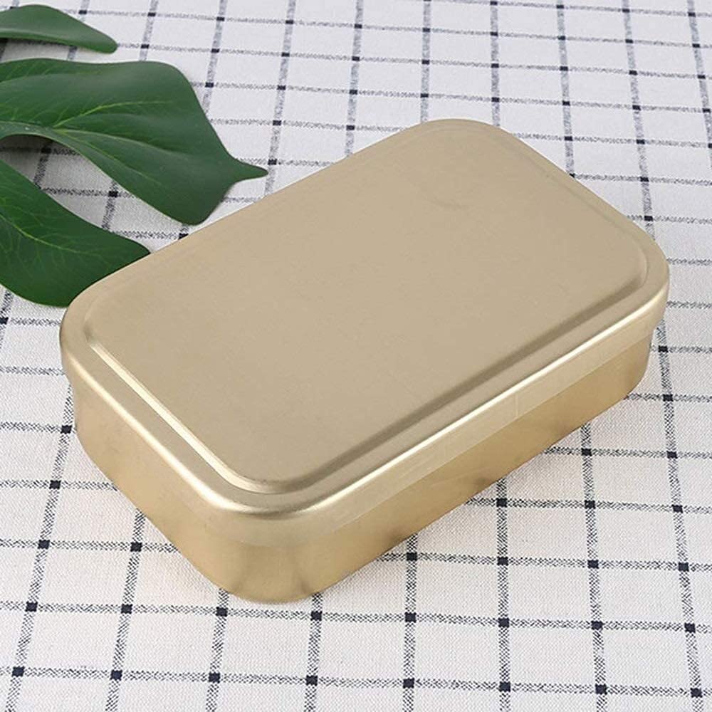 Pudełko na lunch aluminiowe pudełko na lunch, Bento Box ekologiczny pojemnik na żywność, przenośne pudełko Bento klasy spożywczej z uchwytem, żółte aluminiowe pudełko na lunch, metalowy
