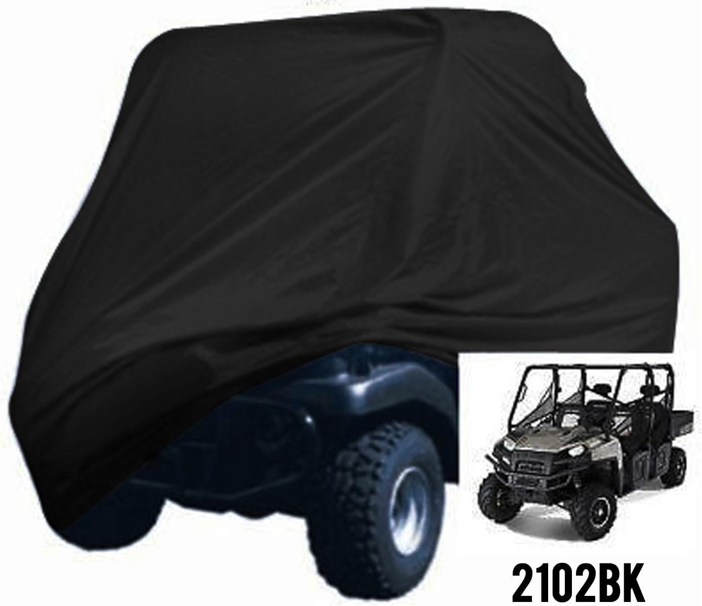 Black Extra Large UTV Cover, Size XL, Dimensions: 160" X 62" X 75"