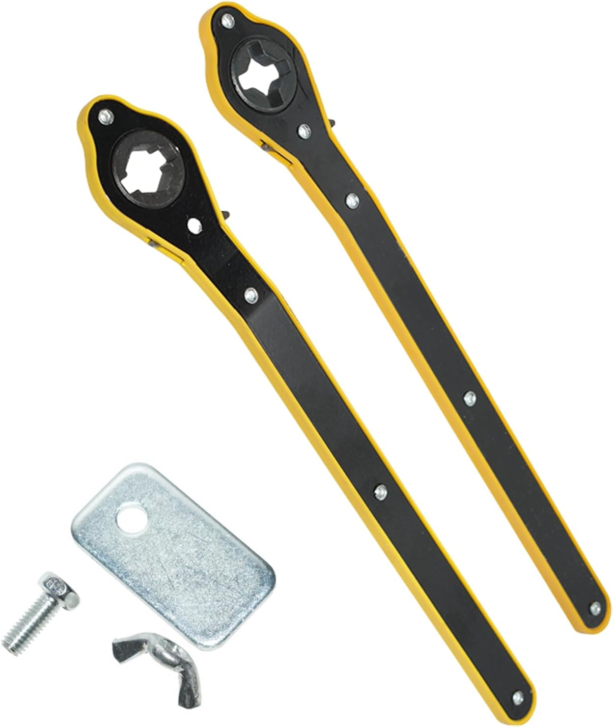 2Pcs Ergonomic Car Jacks Ratcheting Wrench for Truck Tire Removal and Secure Fastener Tightening on the Go Car Jacks Ratcheting Wrench Tool