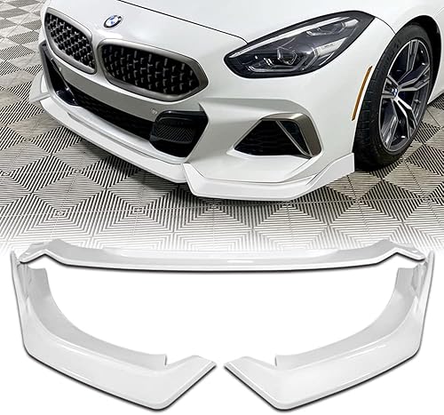 Q1-TECH, labio de parachoques delantero compatible con BMW Z4 2019 2020 2021 2022, alerón de parachoques delantero, kit de divisor de barbilla de