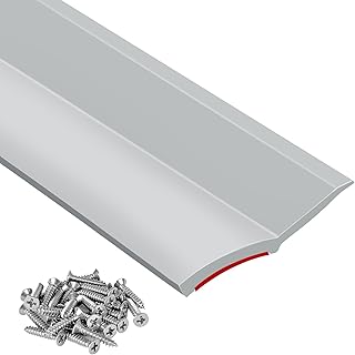 Garage Door Seal Top and Sides 36FT Universal PVC Weather Stripping Garage Soft and Hard Composite Door Trim Seal Weatherproofing Garage Door Seals with Nails (Gray)