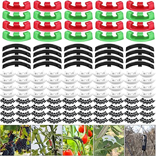 Odowalker 150 Pcs Low Stress Training Clips, 90 Degree Plant Clips Branches Clips Control The Growth of Plants Branches Clamps for Low Stress Planting Clip Climbing Plants Garden Plant Grow Tools