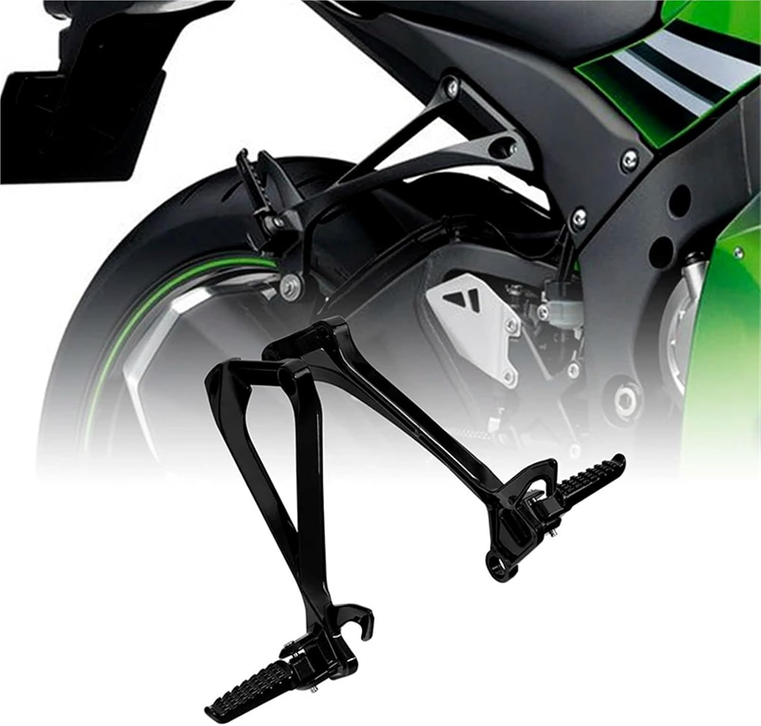 バイク フットペダル 用 ニンジャ 250 300 650 1000 ZX 6R 9R 14R Z125