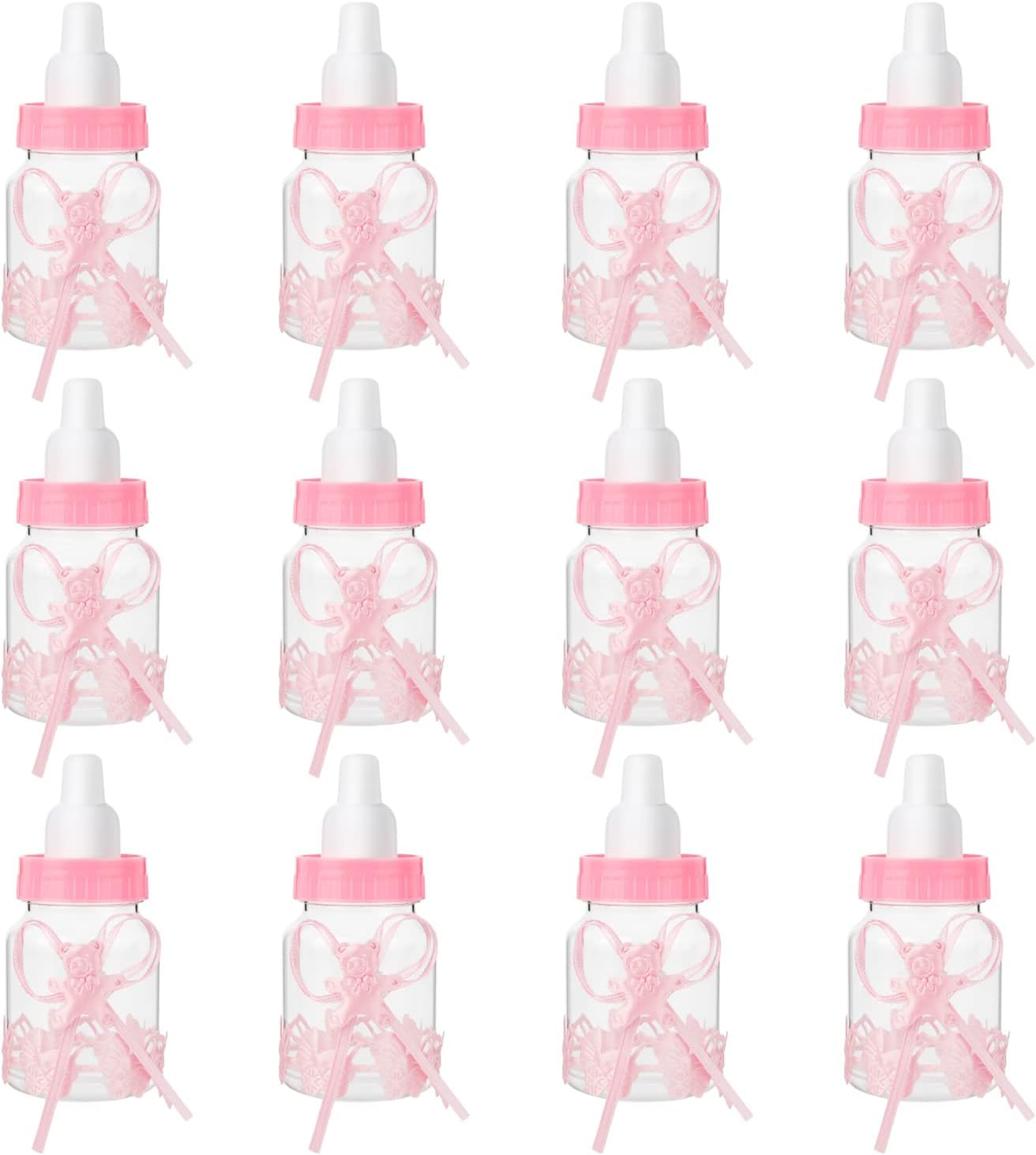 Youyijia 12Pcs Baby Shower Bottles Fillable Bottles 9.8x4x4cm Food