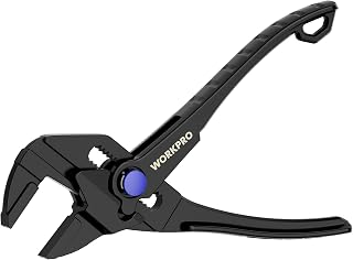 WORKPRO プライヤー プライヤーレンチ ミニレンチ アジャスタブルレンチ 全長約108mm スパナ CR-V 建設用レンチプライヤー | クイックリリース調整タイプ リン酸処理