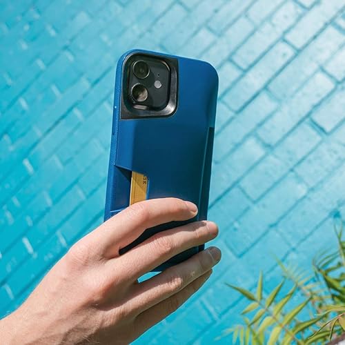 Miniatura 8 de Smartish - Funda tipo cartera para iPhone 1212 Pro - Wallet Slayer Vol. 1 Delgada + Protectora Soporte para tarjetas de crédito (Seda) - Blues on