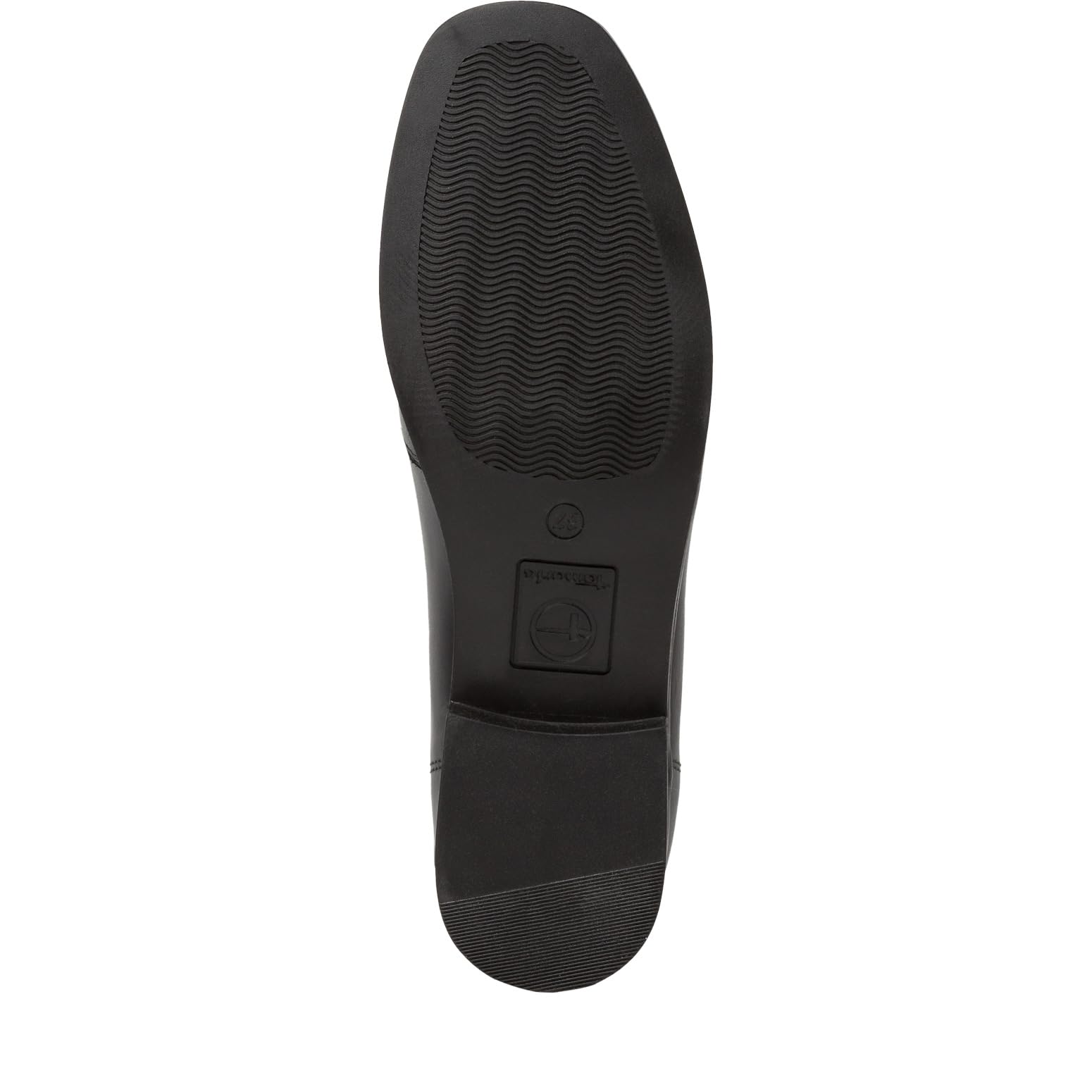 Tamaris Damen 1-1-24213-41, Mocasín Mujer, Piel Negra, 38 EU
