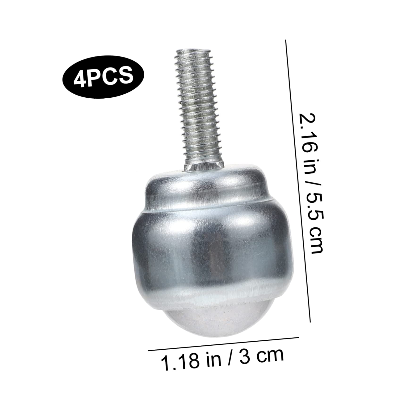 SOLUSTRE Smooth Wheel Balls 4pcs Replacement Casters Ball Bearings for Easy Directional Change