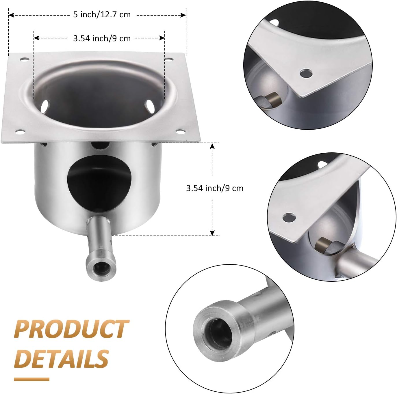 Mudder Fire Burn Pot and Hot Rod Ignitor Kit Replacement Parts for Pit Pellet Grill Plus Screws and Fuse