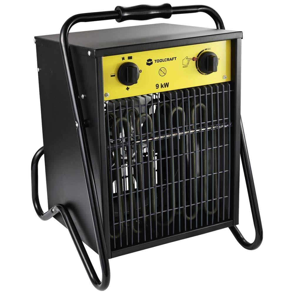 Radiateur de chantier soufflant TOOLCRAFT TO-8578338 9000 W noir/jaune