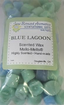 Blue Lagoon Scented Hand Made Candle Wax Tart Melts for All Candle and Electric Oil Warmers_4 Oz Bag-by Jane Bernard