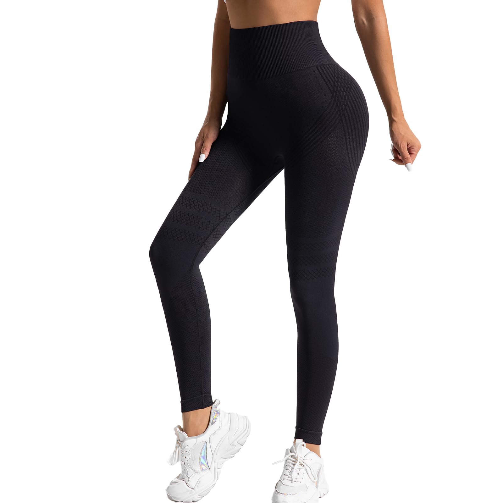 Solenao Leggins Anticellulite Donna, Leggings 3D Modellanti a Compressione Graduata, Pantacollant Sportivi per Yoga e Uso Quotidiano