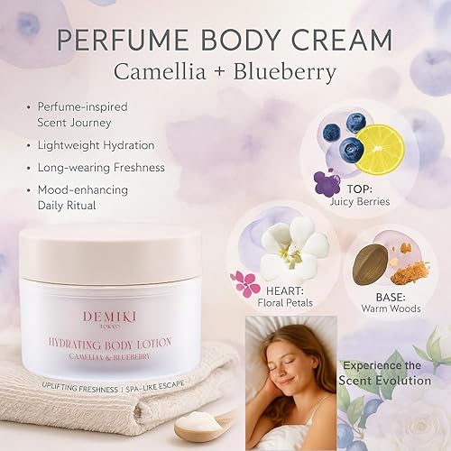 Miniatura 3 de DEMIKI Loción corporal hidratante para el cuidado de la piel con escualano y aminoácidos, loción corporal japonesa para mujeres, belleza y cuidado