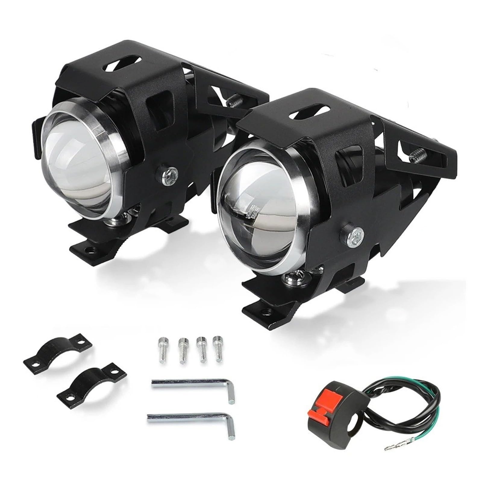 Per Benelli Per TRK 251 502 502X 702 702X TRK502 TRK502X TRK702 12V Moto Faro Di Guida Spot Testa Della Lampada Nebbia Faretti Faro Del Motociclo(1 pair and switch)