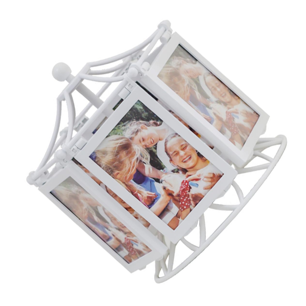 Rotierender Bilderrahmen Drehung Tischdeko Für Fotos Getrocknete Blumen Und Pflanzen Geschenk Für Hochzeit Geburtstag Und Weihnachten Stilvolle Wohnaccessoires Zur Verschönerung Ih