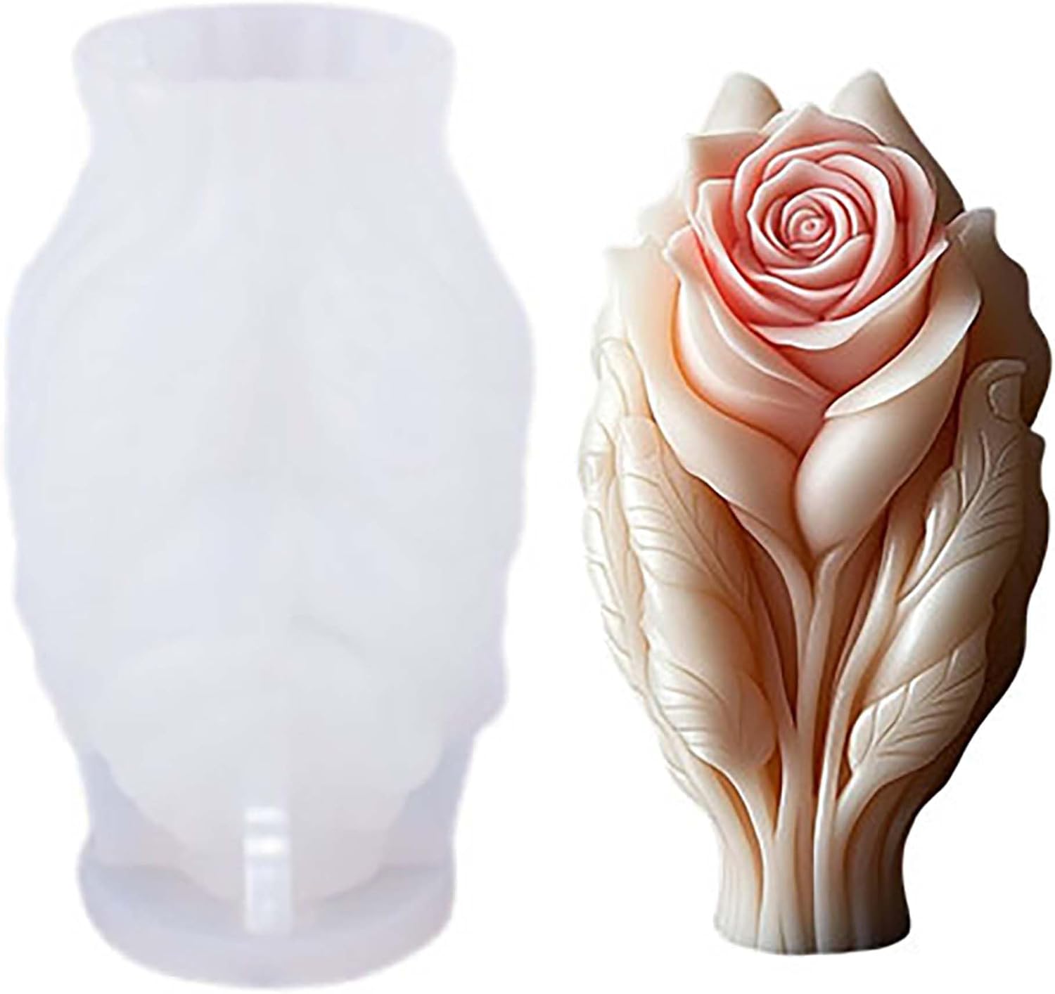 Angel Wing Nativity Scene Cylinder Molds Silicone Wave Spiral Candle Mold - Silicone Resin Casting Molds for Candle & Resin & Soap Craft Supplies
