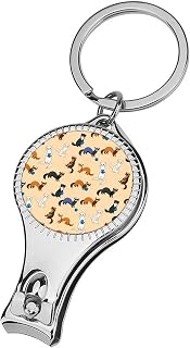 Nail Clippers for Men and Women Hairy Ferret Nail Clipper Cutter with Bottle Opener and Keychain