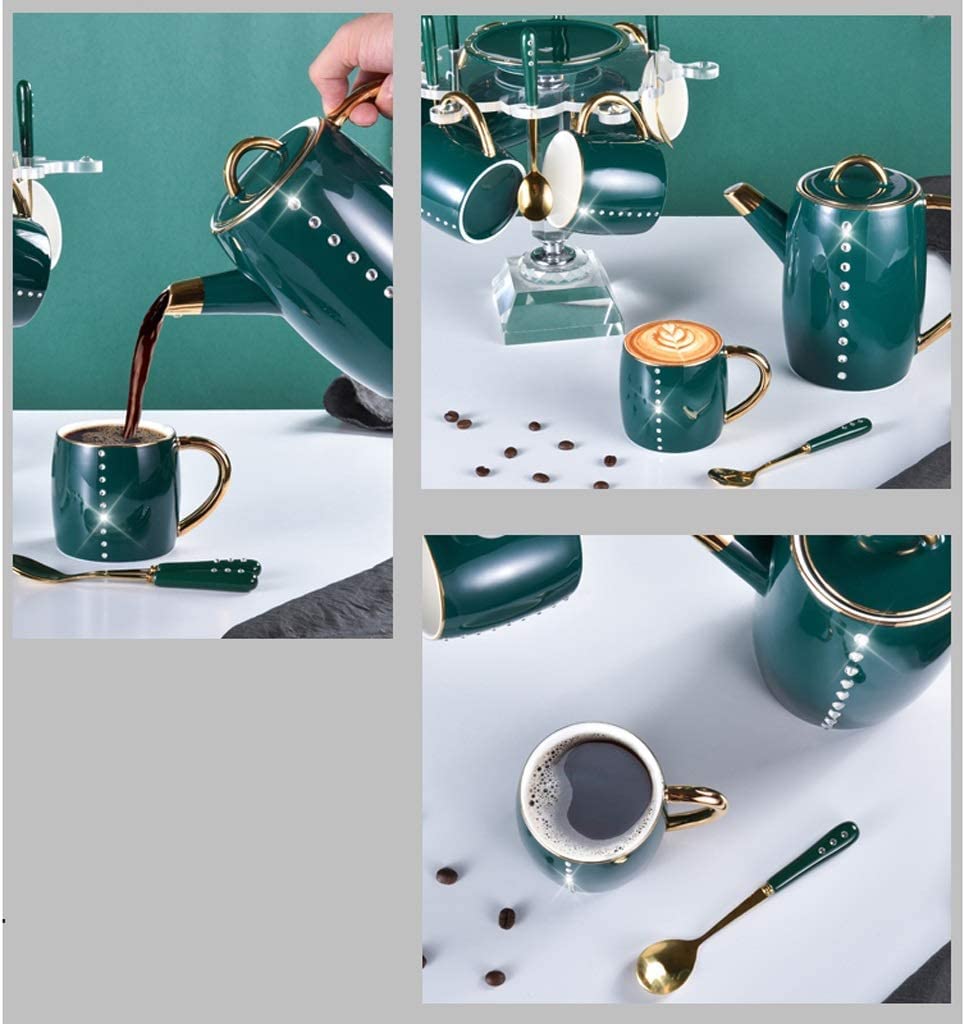 Zestaw Filiżanek Do Herbaty Kawy 8 Sztuka Europejski Ceramiczny Zestaw Do Herbaty Zestaw Do Kawy Porcelanowy Zestaw Do Herbaty Z Kryształowym Uchwytem Zestaw Filiżanek Do Kawy Phnom Penh Zestaw Filiża