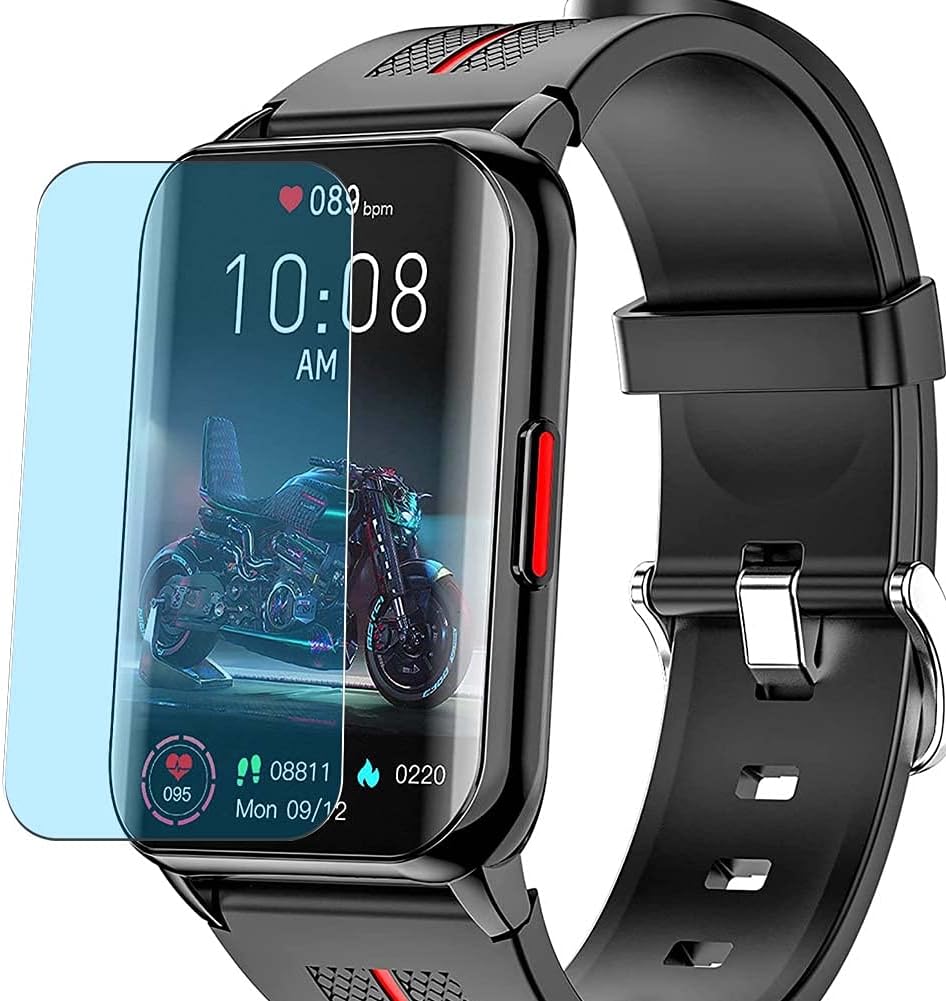 Puccy 3 Pack Anti Blue Light Screen Protector Film, compatible with Mingtawn H76 1.57" Smart Watch smartwatch TPU Guard ï¼Ë† Not Tempered Glass Protectors Case Cover ï¼â€°