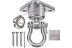 Stainless Steel Heavy Duty Swing Swivel Hanger for Playground, Porch, or Yoga