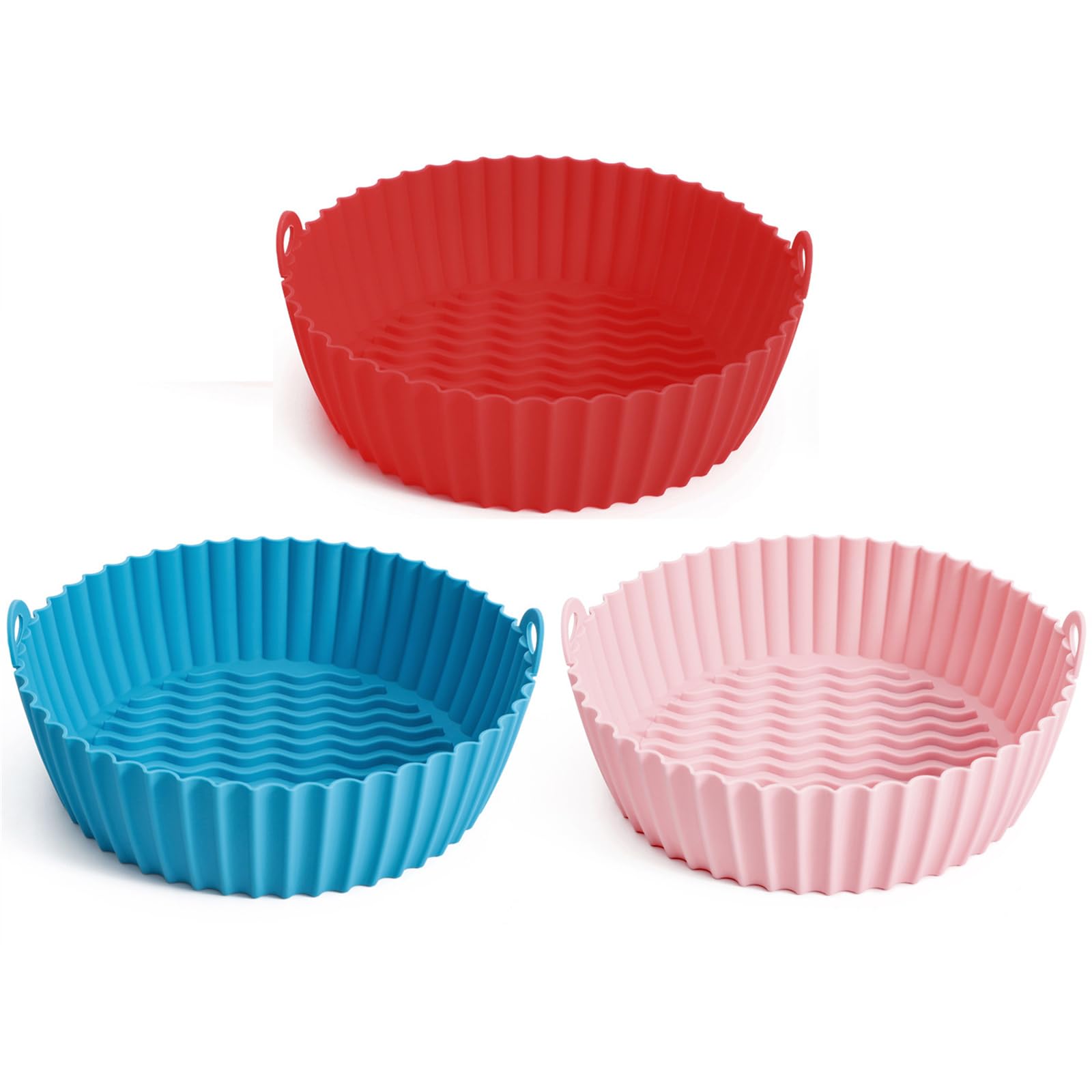 Mekalero Silicone Basket for Air Oven Baking Tray Pizza Fried Chicken Mold Bakeware Liner Kitchen Access Air Pot