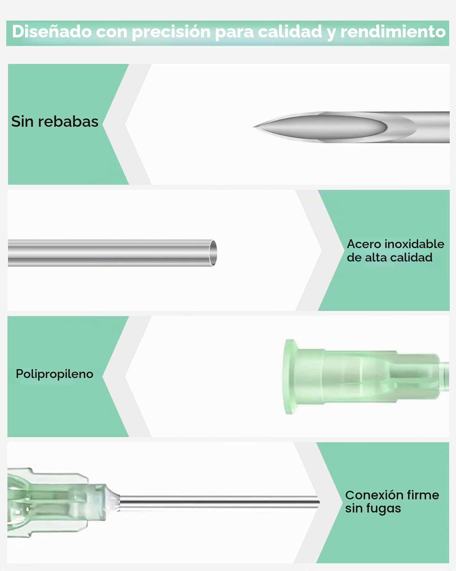 100 uds 32Ga 4mm Aguja 32 calibre Agujas de inyección estériles desechables dispensadoras Suministros de laboratorio embalaje sellado individualmente