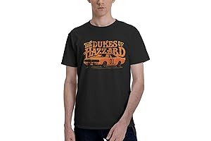 Men's Dukes of Hazzard Short Sleeve Cotton T-Shirt Chest Logo Graphic Tee