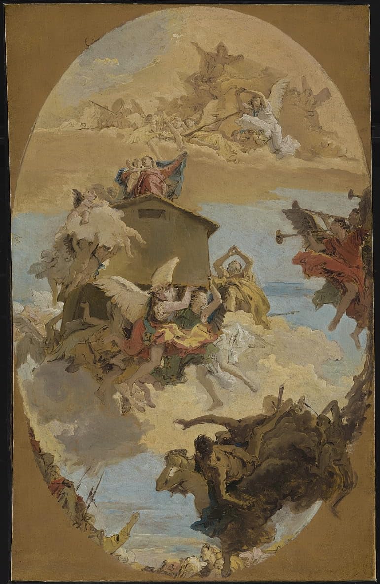 Impression sur toile Miracle de la Sainte de Lorette Battista finition premium - 5