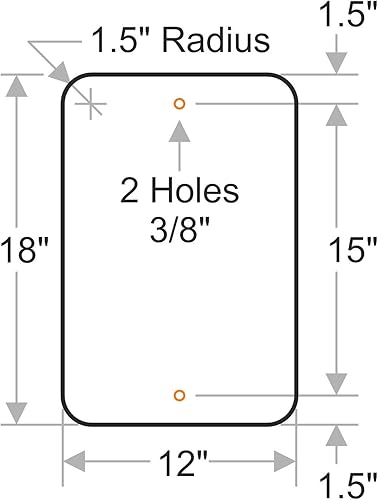 Miniatura 5 de SmartSign - K-5503-AL-Cartel de estacionamiento reservado en blanco de 12 x 18 pulgadas, letrero de escritura, aluminio de 12 x 18 pulgadas, libre