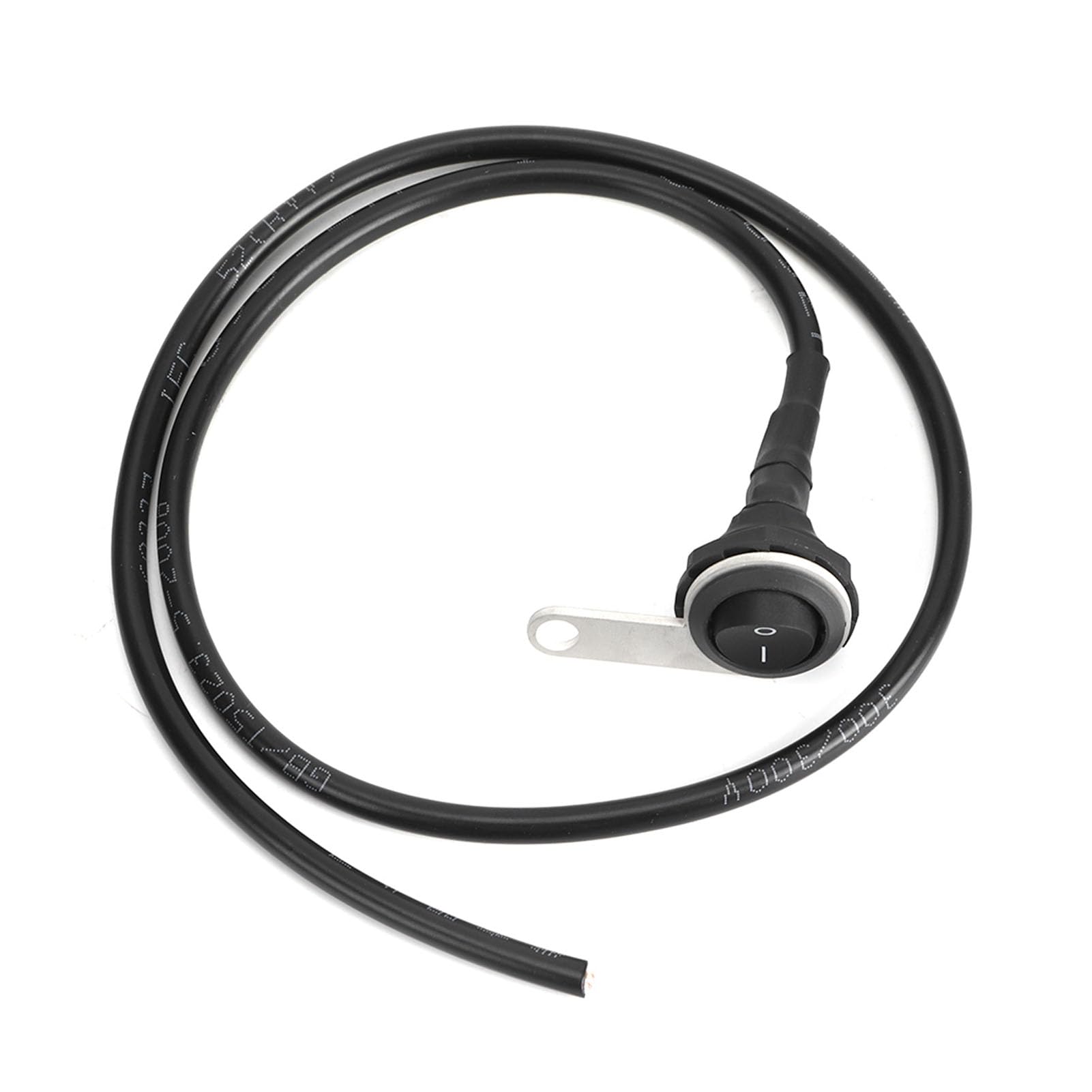 Generic Wodoodporny Włącznik Reflektorów Trwały Włącznik światła na Kierownicy do Motocykli ATV 22 Mm, ABS/stal Nierdzewna, Czarny, 1 Opakowanie
