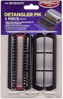 Red by Kiss Detangler Pik 2 Piece Comb Set for Compatible only with BD02U model PIK9