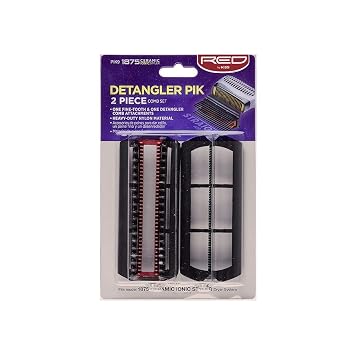 Red by Kiss Detangler Pik 2 Piece Comb Set for Compatible Only with BD02U Model PIK9