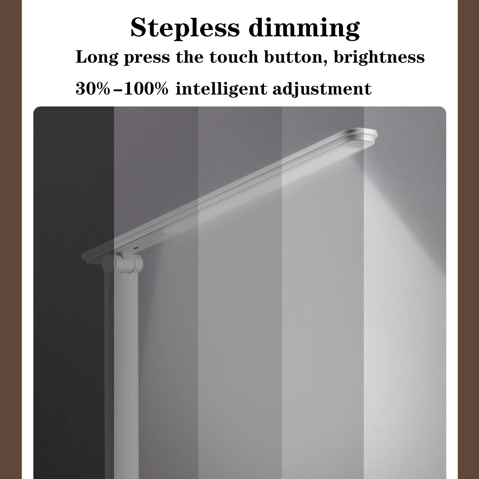lampe de bureau Lampe de bureau à LED DIMMABLE Chargement / Plug-in Dual-Usez Touch Control Lampadaire Stepless Dimage Protection des yeux Lumière de lecture avec port de chargement USB lampe de lectu