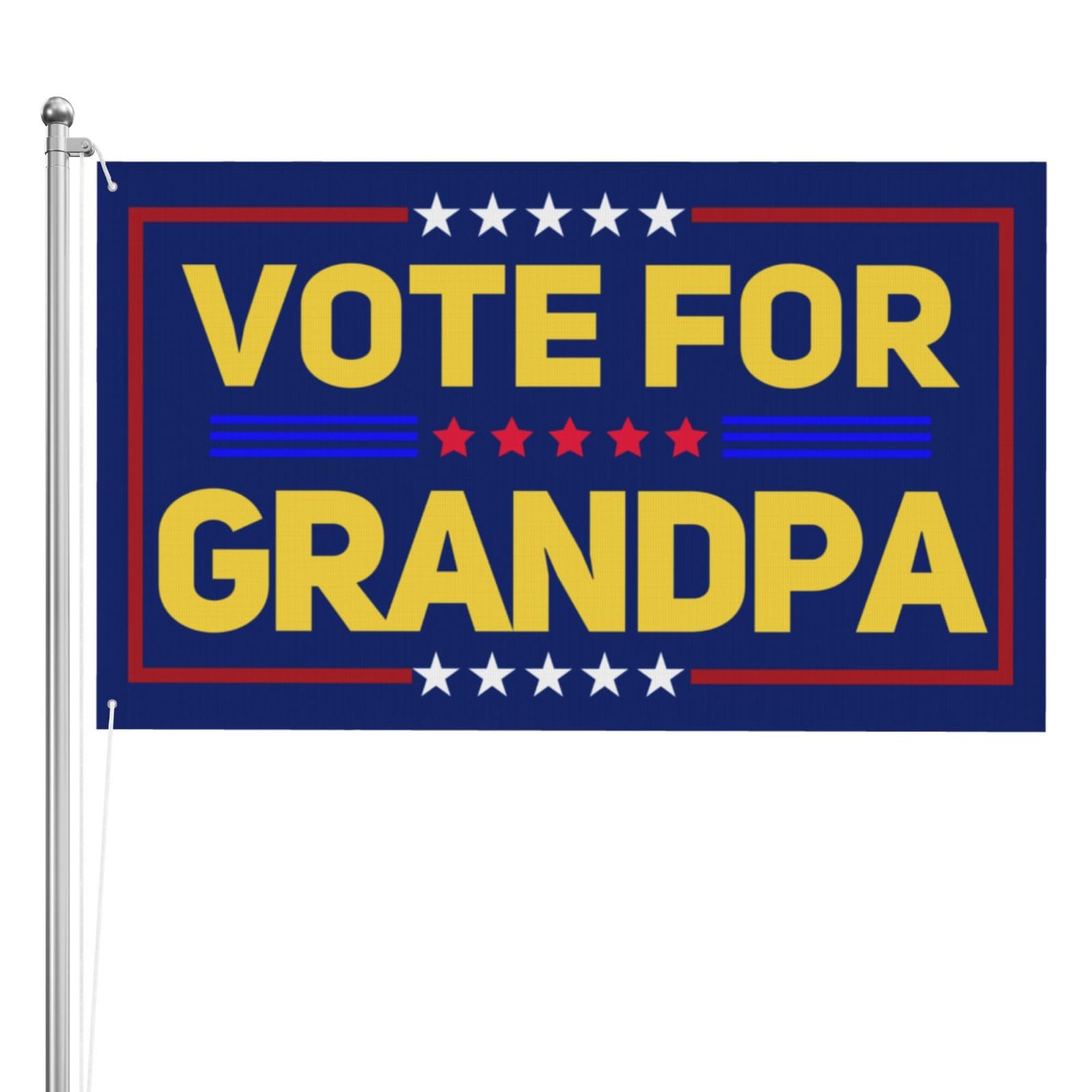 Drapeau Trump pour 47 président banniére double face haute visibilité sans mât 4x6 P10
