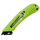 S5R Box Cutter | Heavy Duty Utility Knife, Tape Splitter, & Film Cutter | 3-Position Retractable Box Cutter with Easy Blade Change | For Right Handed Users