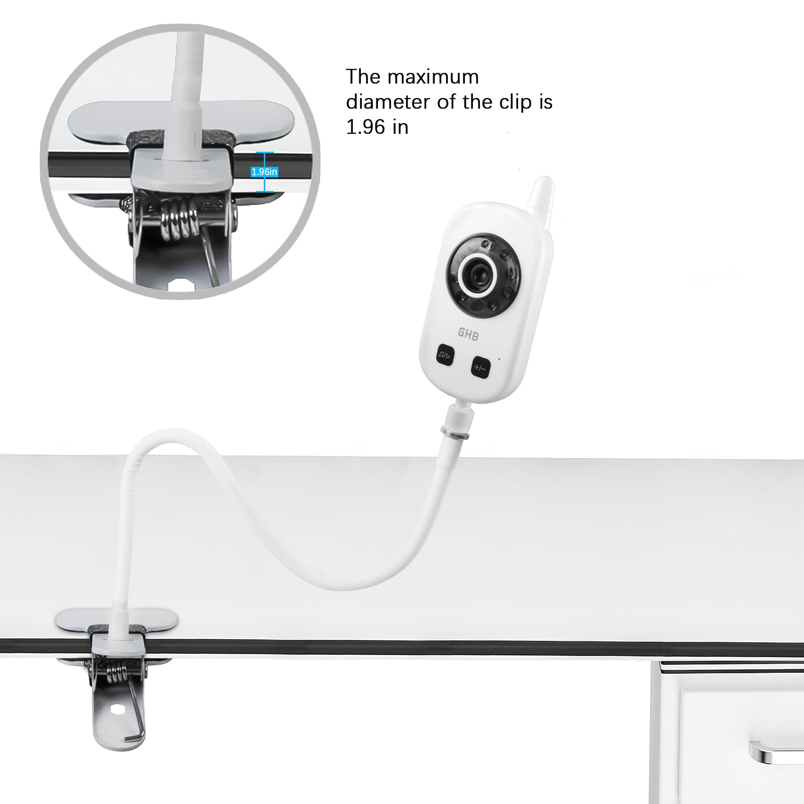HOLACA Clip Mount Compatible With GHB ABM700/SM50B/UU24, Baby Monitor - 3
