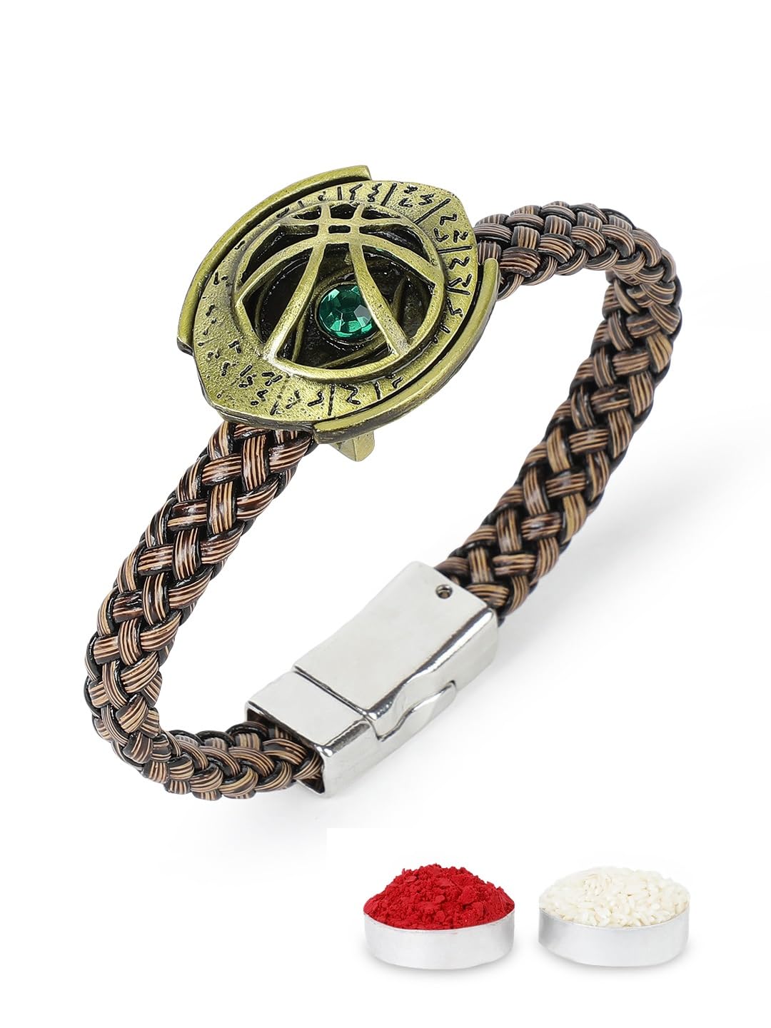 El Regalo 1PC Rakhi for Brother- Marvel Superhero Doctor Strange Mystic Artifact Eye Of Agamotto Bracelet Rakhi For Boys with Roli Chawal, Rakhi Card in Rakhi Gift Box (B0CBKXFHL9) Amazon Price History, Amazon Price Tracker
