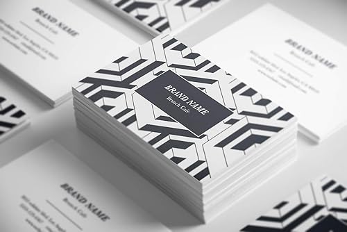 Miniatura 9 de Tarjetas de visita personalizadas de primera calidad, 250 tarjetas de diseño elegante y brillante papel metálico de 3.5 x 2 pulgadas, diseño