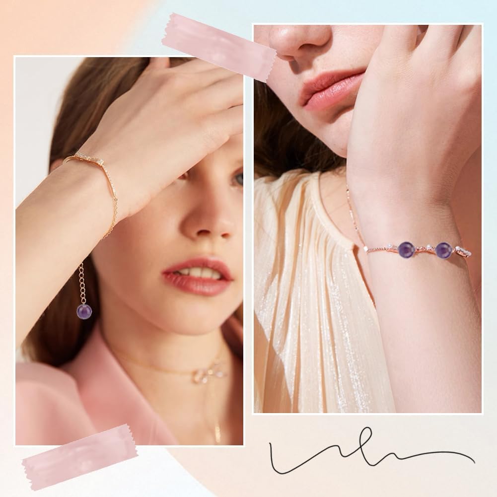 1 Box 6MM 120PCS Natural Amethyst Round Beads with Hole Purple Gemstone Crystal Chakra Reiki Power Energy Loose Spacer Charm Bead Bulk for Jewelry Making Earrings Bracelets DIY Craft Supply - Image 5