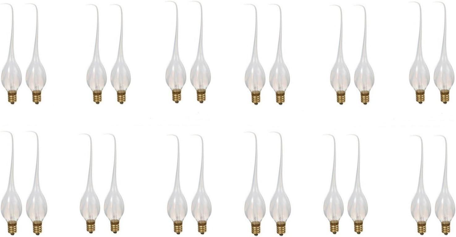 Creative Hobbies 5 Watt Silicone Dipped Country Candle Lamp Light Bulbs