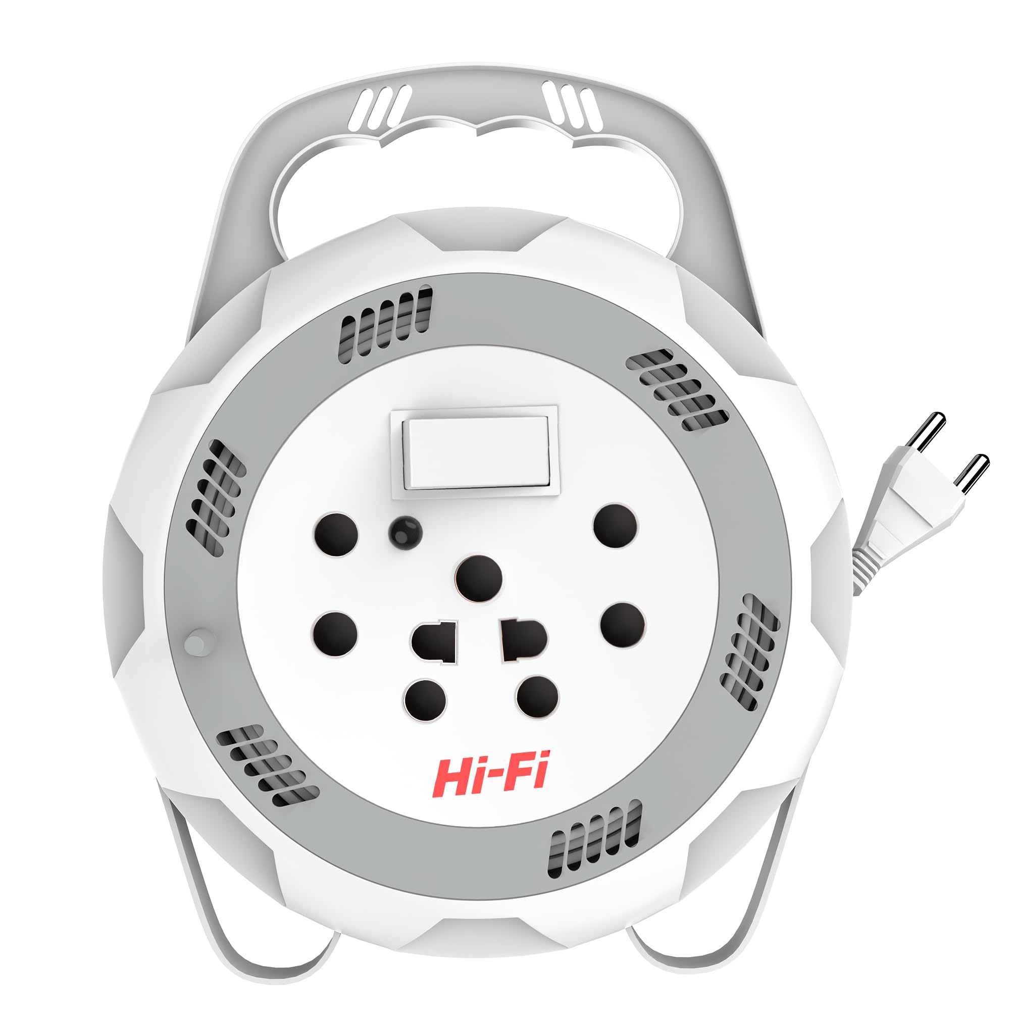 Elleys AERO 2 pin Heavy-Duty Extension Cord 5-Meter | 6A, 240V | Master Switch with LED Indicator | 2-Pin & 3-Pin Plug Compatible | Ultra-Smooth Rotating Extension Board for Home & Office-image-42