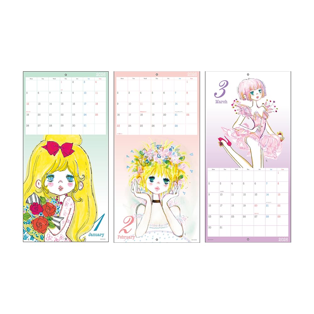Amazon.co.jp: Sunstar Stationery S8521433 Ado Mizimori 2026 Wall
