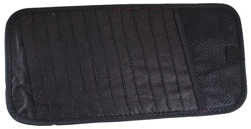 ROAD GENIE Car Visor 12-Disc CD Holder | Black | 13