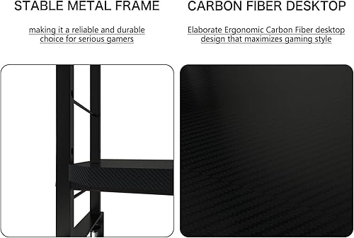 Miniatura 9 de Soporte ergonómico para monitor para mesas de 42 pulgadas en adelante, estante ajustable, marco de metal libre de óxido, soporta 200 libras, fácil