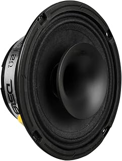 DS-18 PRO-HY6.2MSL 6.5" Slim Hybrid Loudspeaker, 300W Max, 150W RMS, 2-Ohm, Integrated 1" Compression Driver Horn, Shallow Mount for Motorcycles, Jeeps, and Powersports